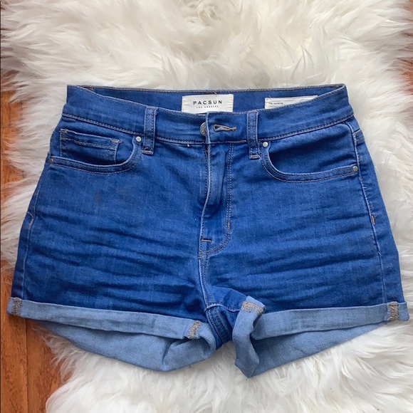 PacSun Blue “The Shortie” Jean Shorts - Picture 1 of 5